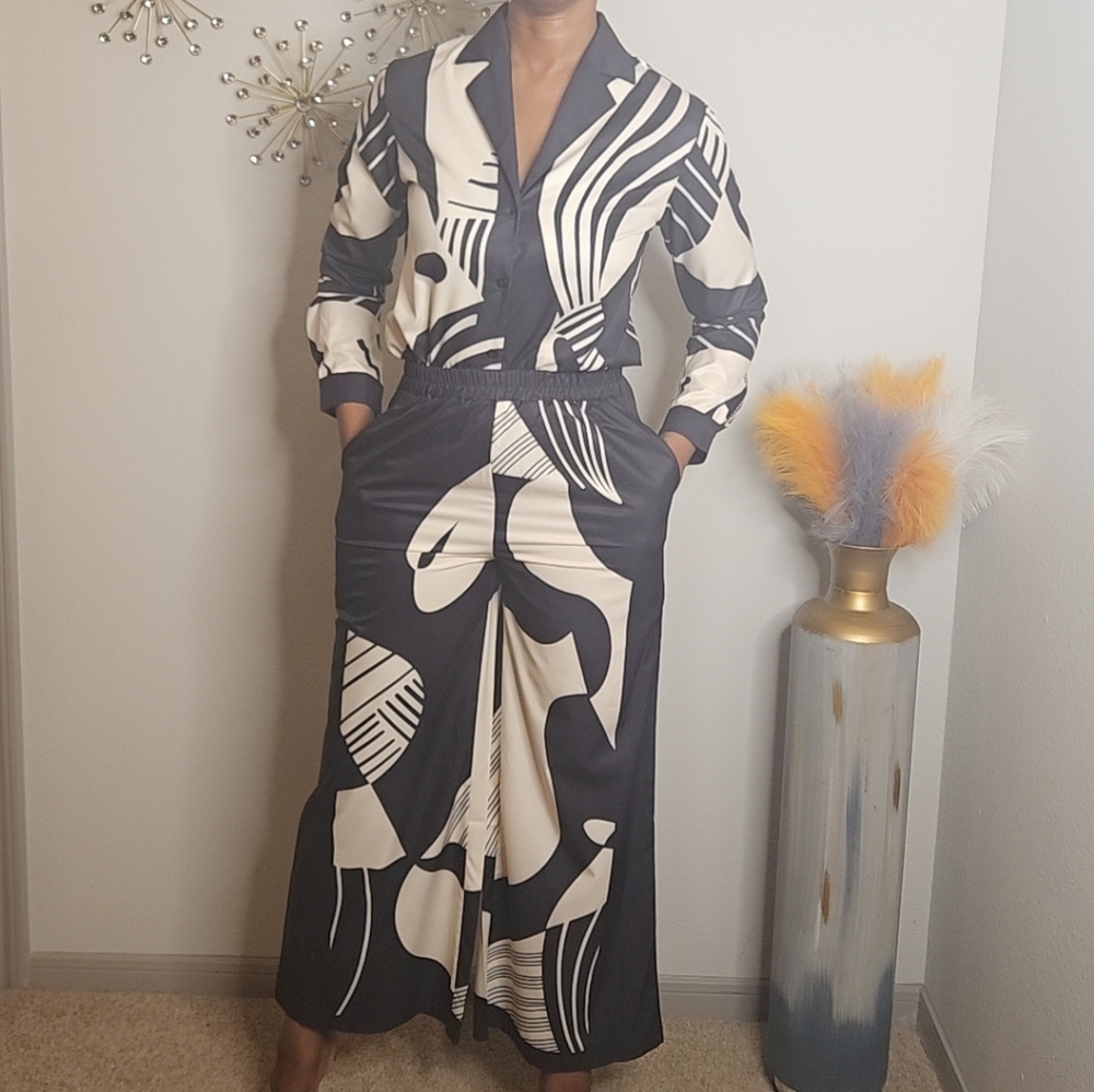 Bold Expression Two-Piece Pant Set